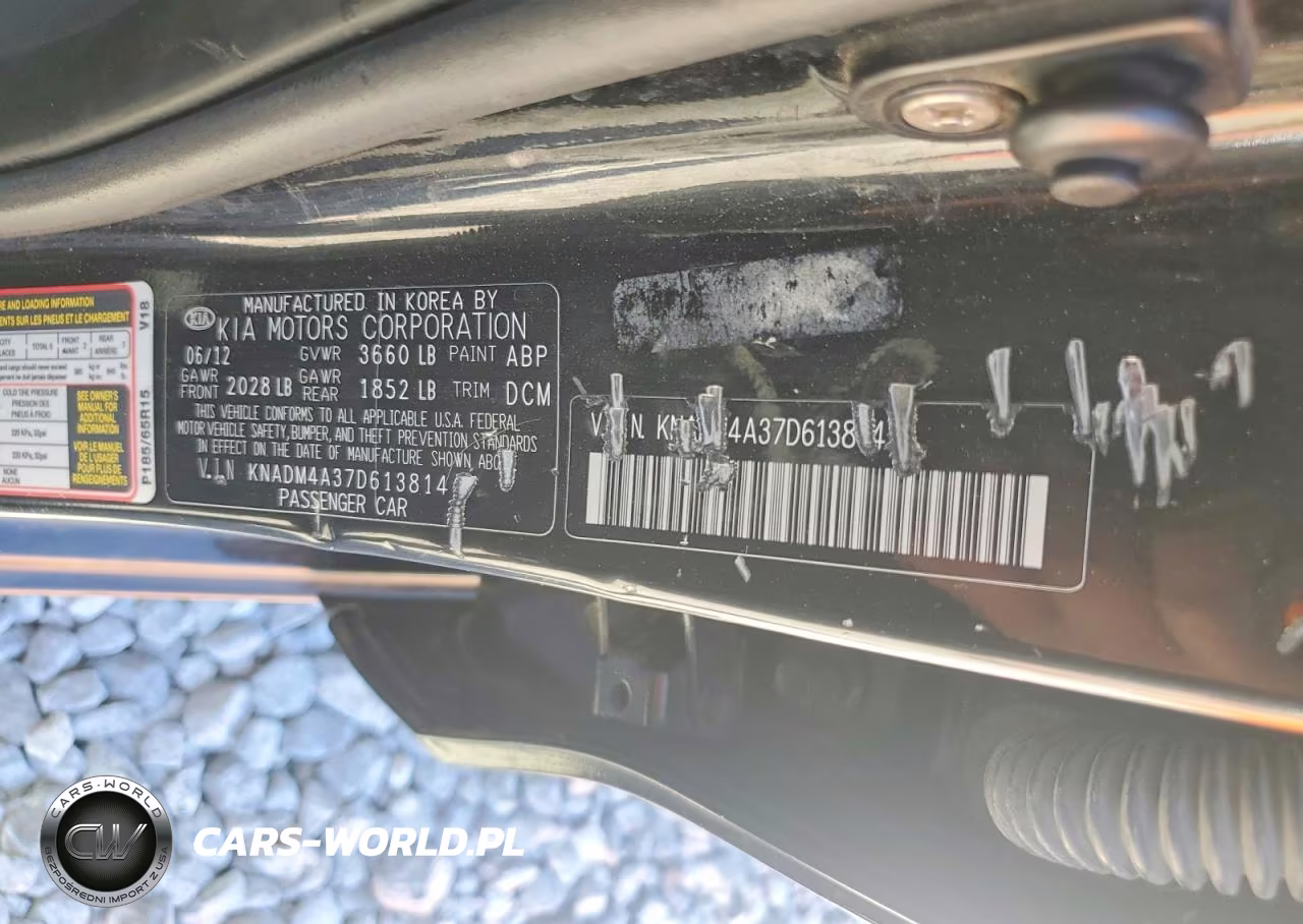 2013 Kia Rio Lx VIN:KNADM4A37D6138141 - 12
