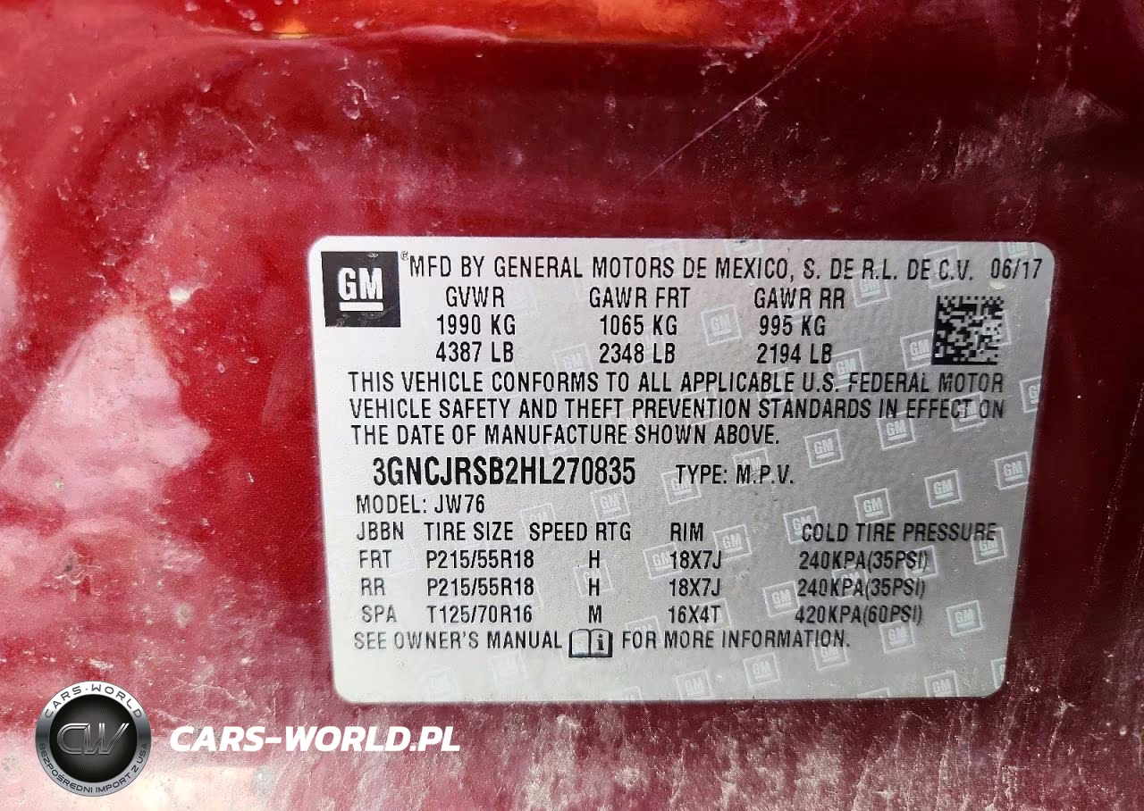 2017 Chevrolet Trax Premier VIN:3GNCJRSB2HL270835 - 12