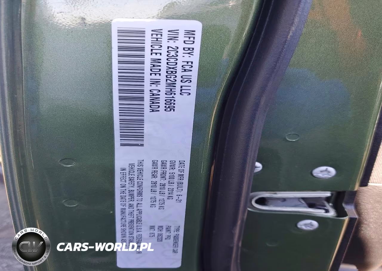 2021 Dodge Charger Sxt VIN:2C3CDXBG2MH616695 - 12