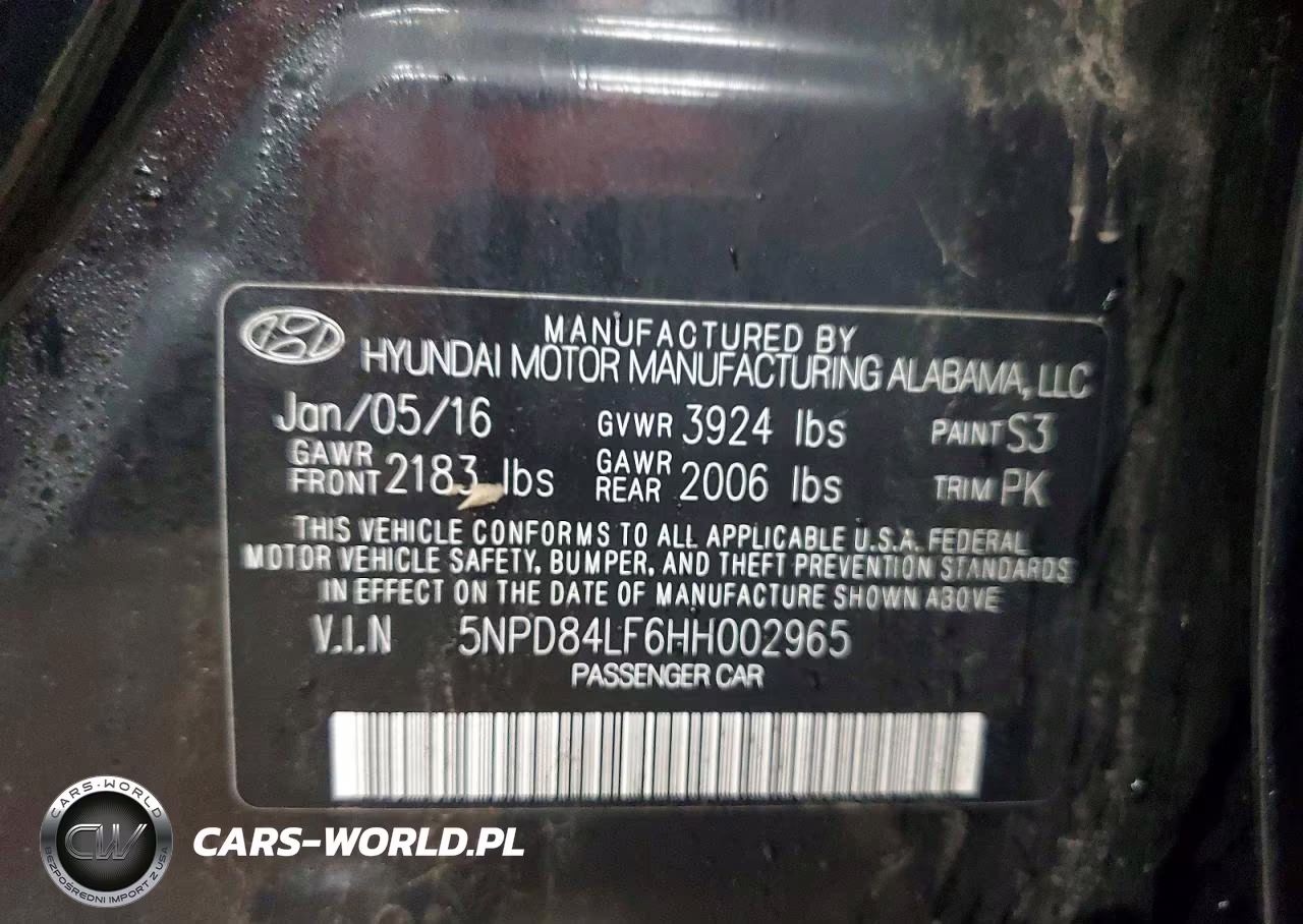 2017 Hyundai Elantra Se VIN:5NPD84LF6HH002965 - 13