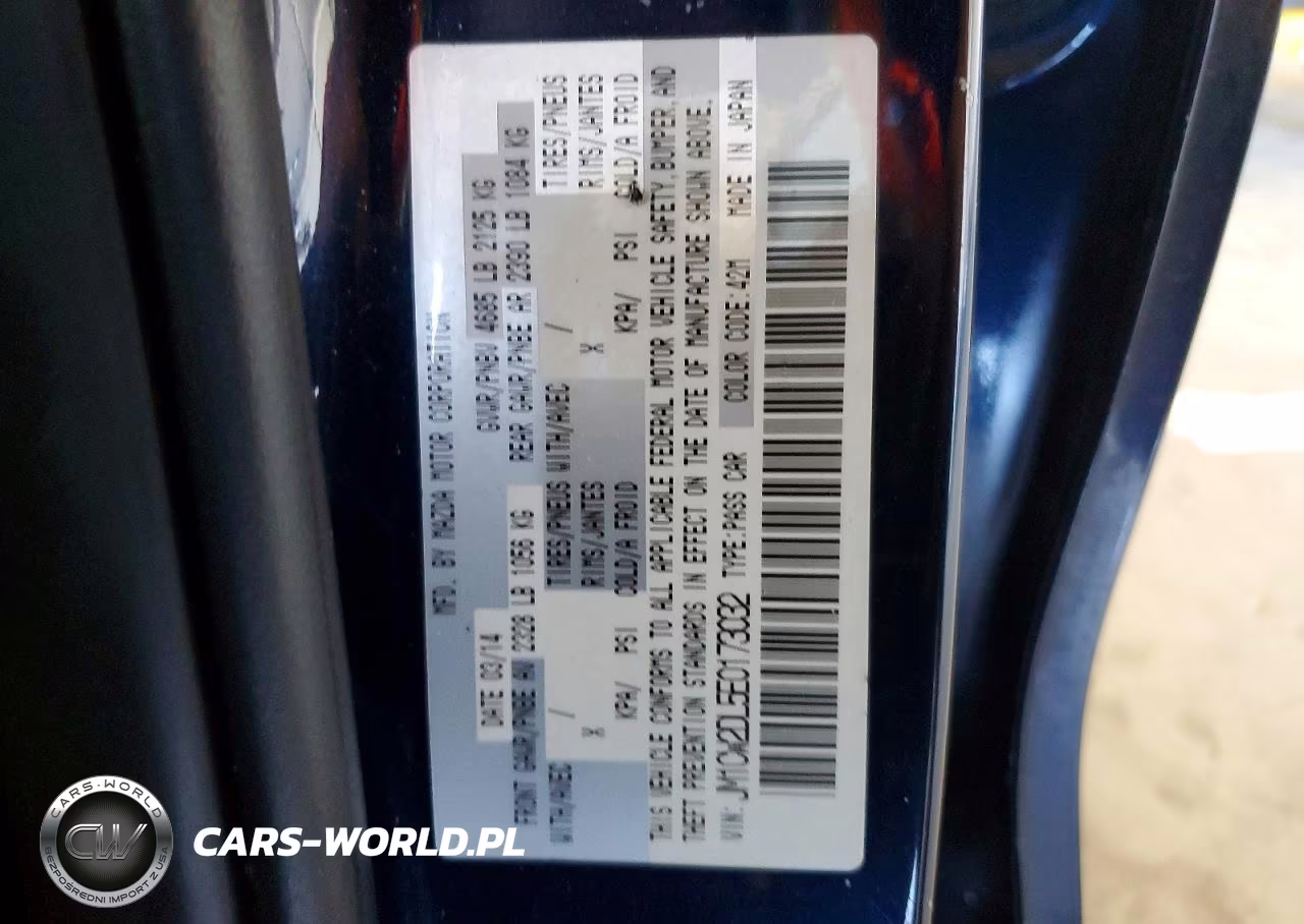 2014 Mazda 5 Grand Touring VIN:JM1CW2DL5E0173032 - 12