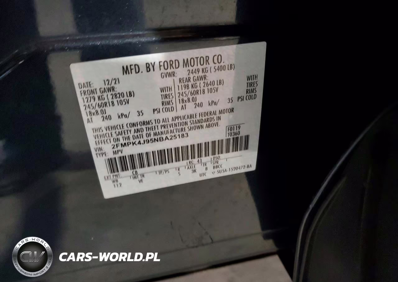 2022 Ford Edge Sel VIN:2FMPK4J95NBA25183 - 13