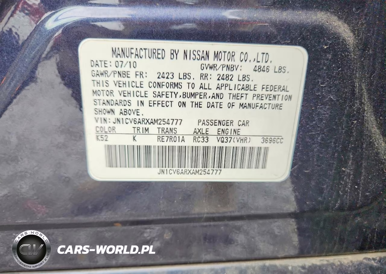 2010 Infiniti G37 Sedan X VIN:JN1CV6ARXAM254777 - 12