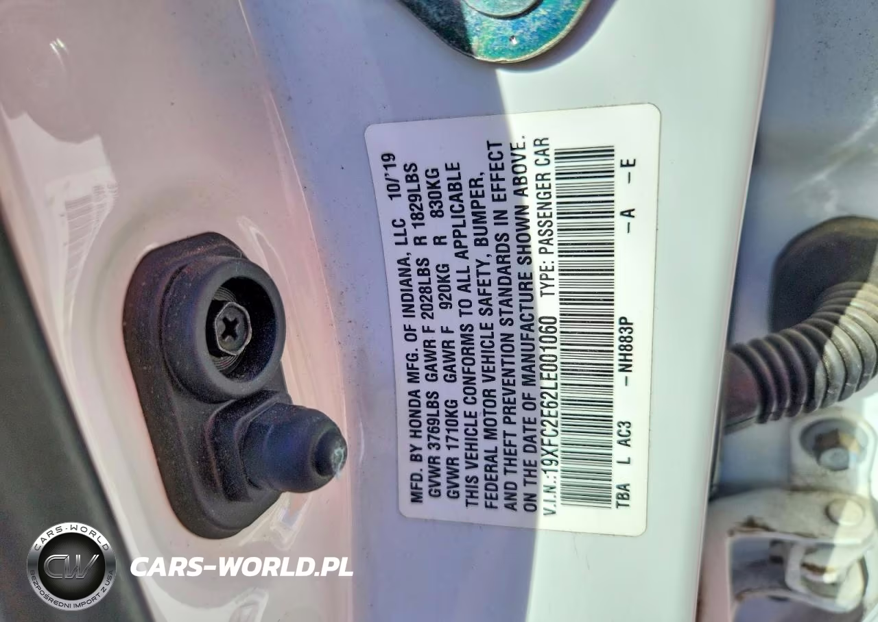 2020 Honda Civic Lx VIN:19XFC2E62LE001060 - 12
