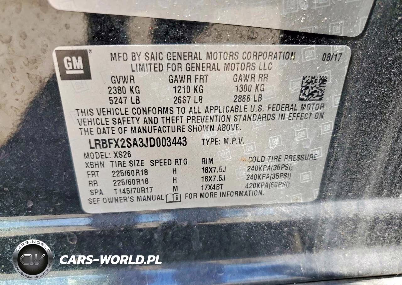 2018 Buick Envision Essence VIN:LRBFX2SA3JD003443 - 13