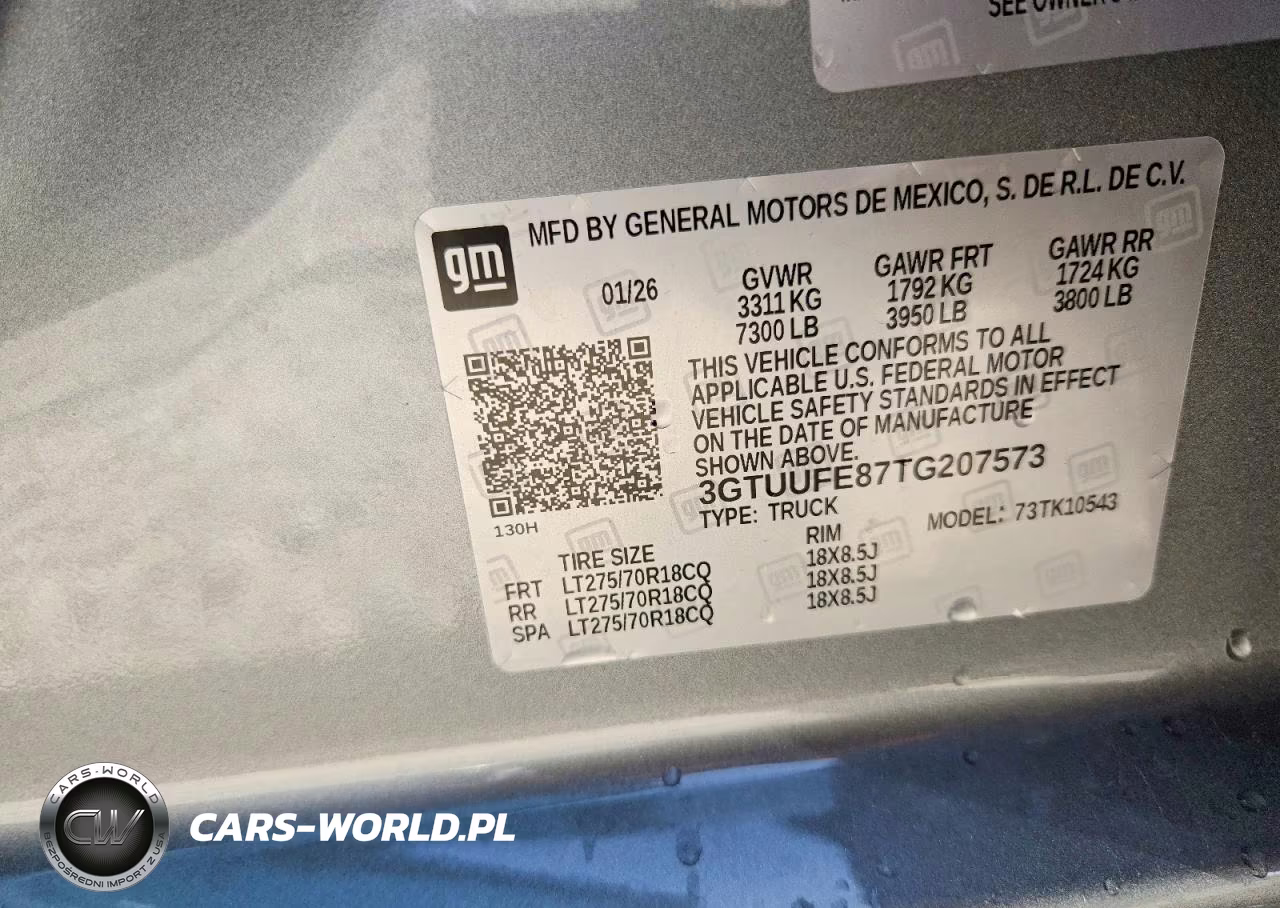 2026 GMC Sierra K1500 At4X VIN:3GTUUFE87TG207573 - 12