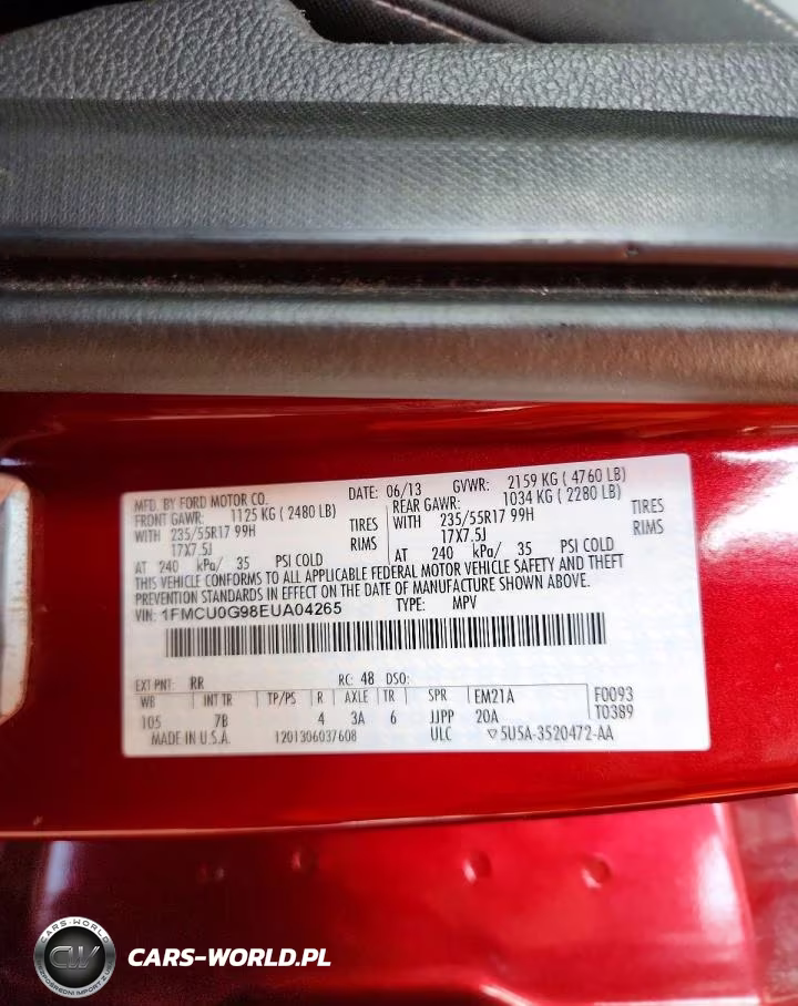 2014 Ford Escape Se VIN:1FMCU0G98EUA04265 - 12