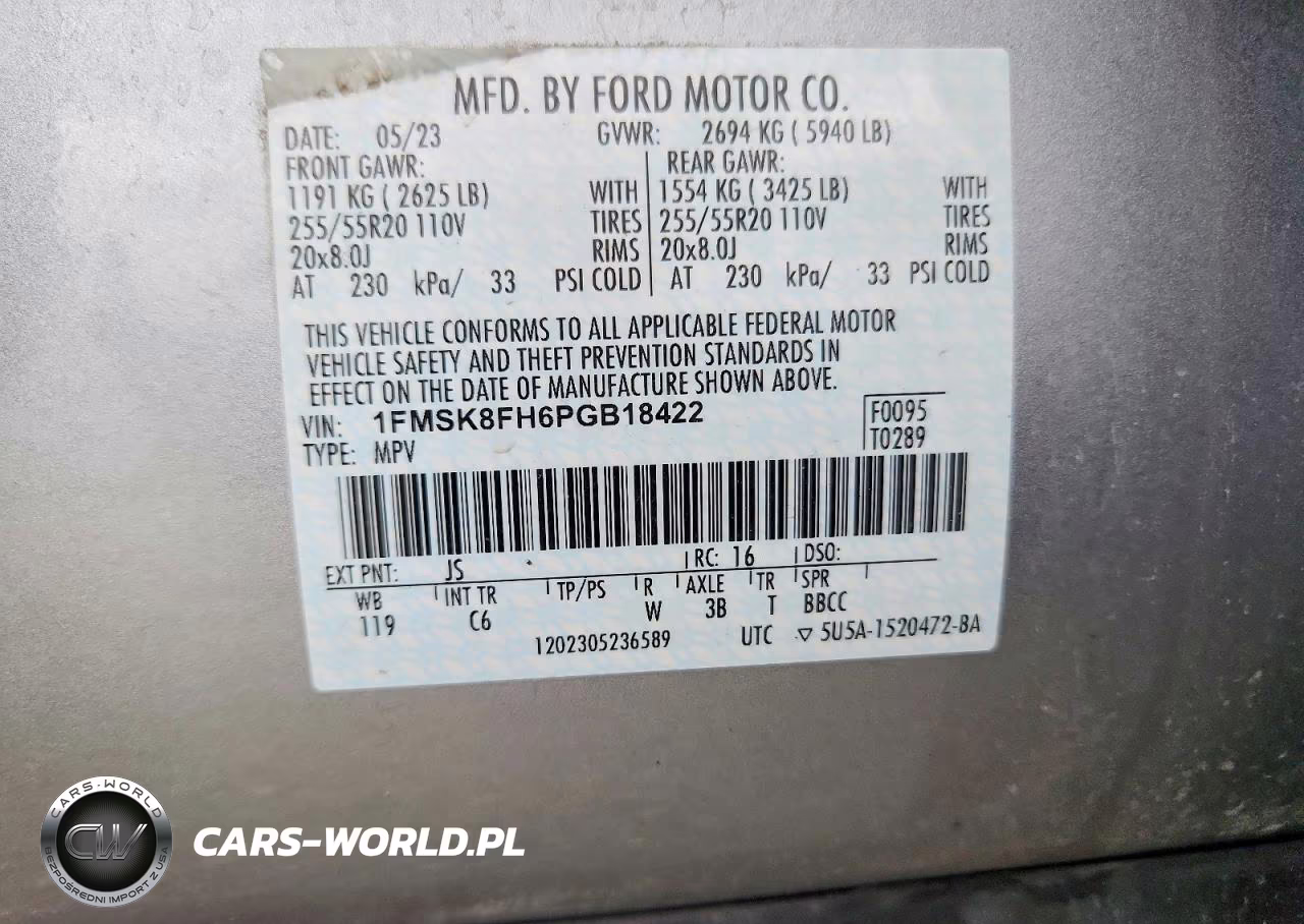 2023 Ford Explorer Limited VIN:1FMSK8FH6PGB18422 - 13