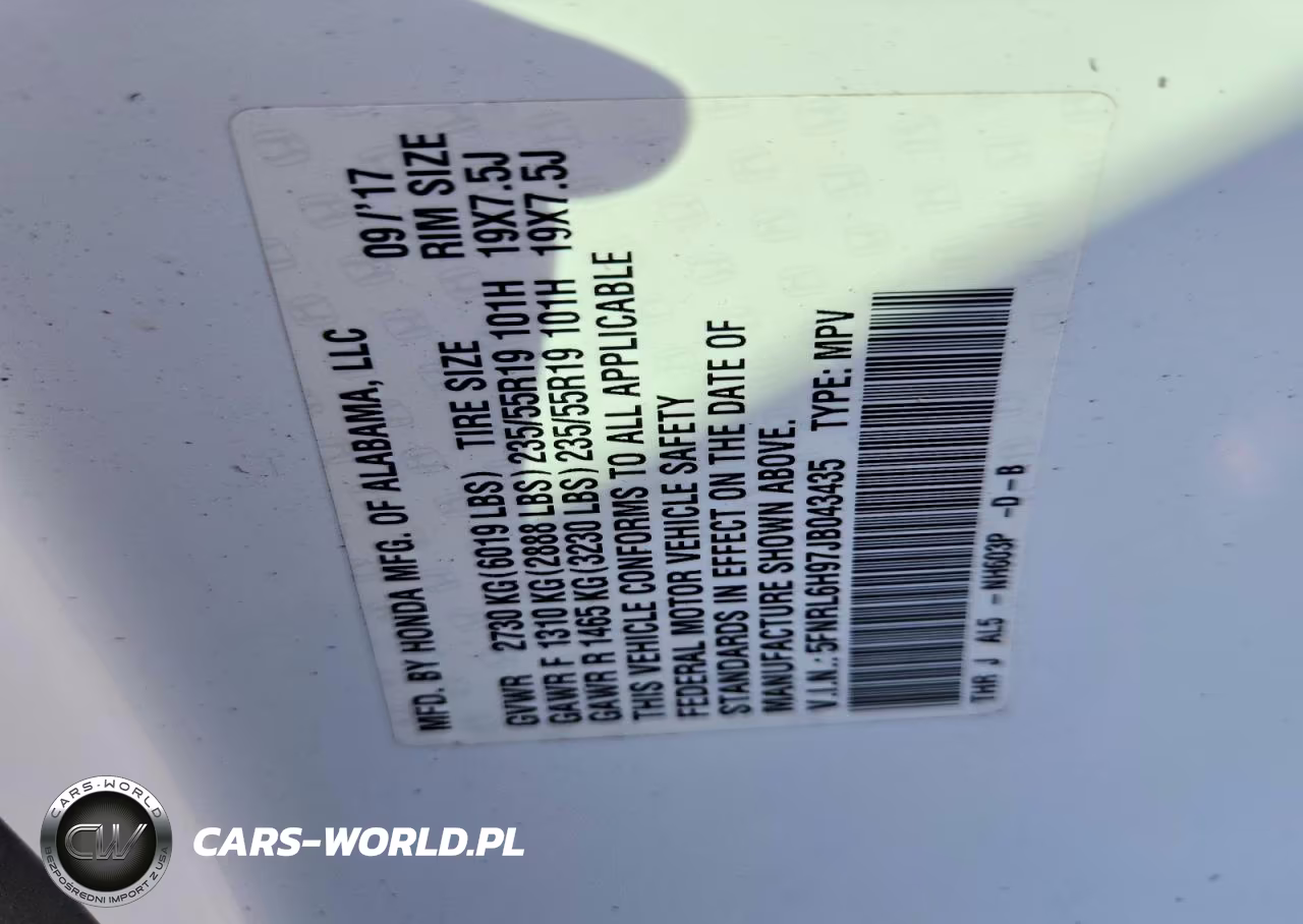 2018 Honda Odyssey Elite VIN:5FNRL6H97JB043435 - 13