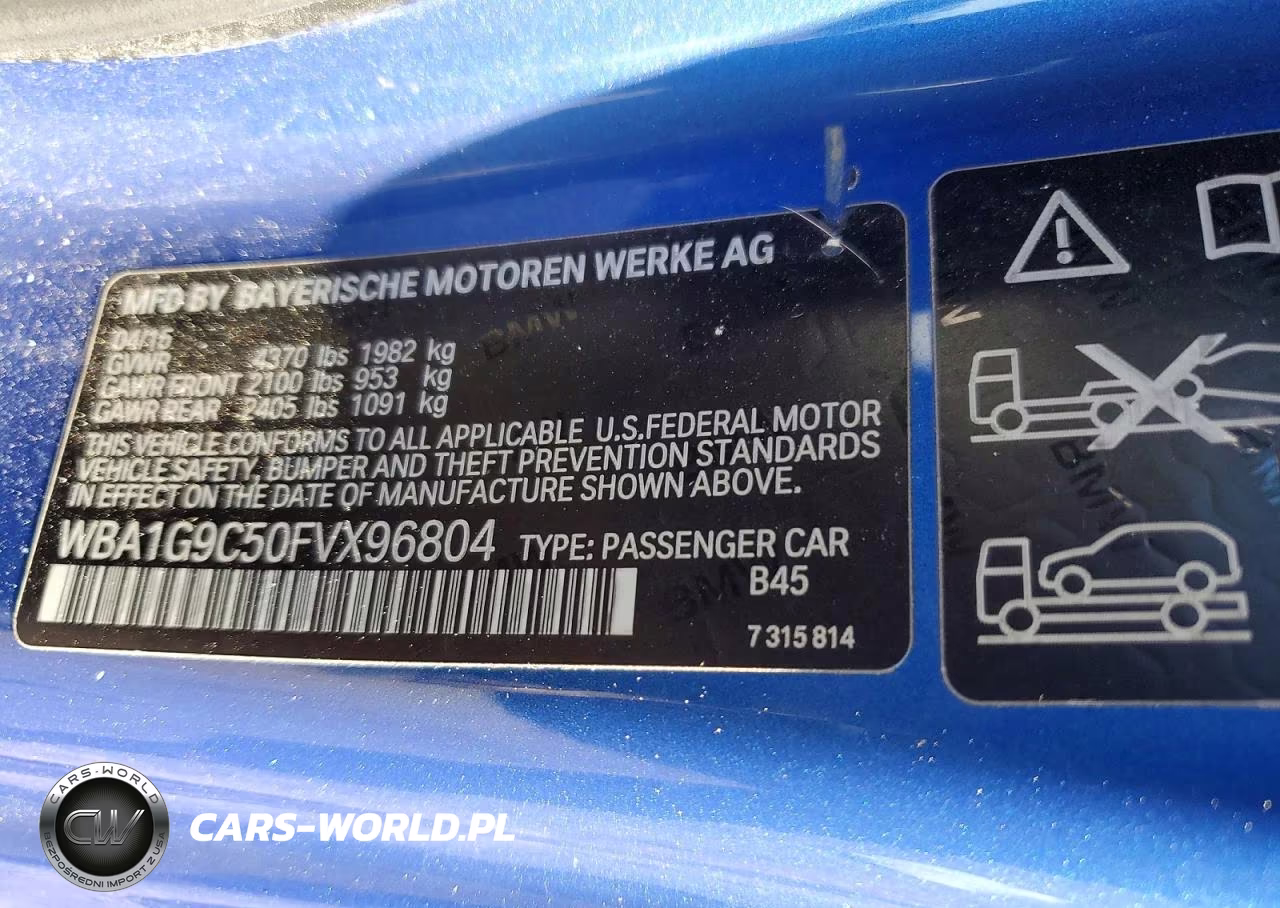 2015 BMW 228 Xi Sulev VIN:WBA1G9C50FVX96804 - 12