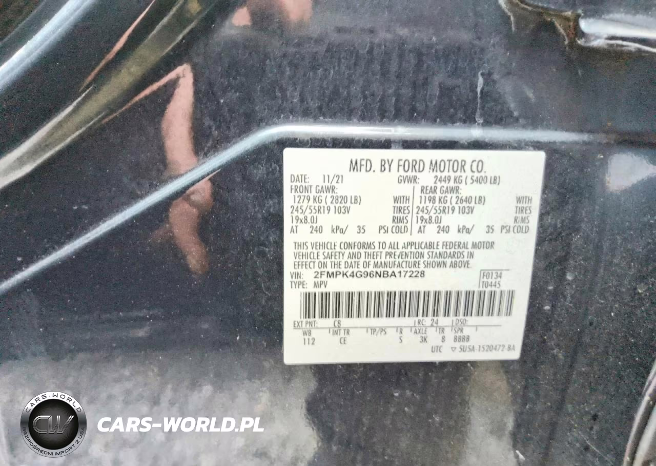 2022 Ford Edge Se VIN:2FMPK4G96NBA17228 - 13