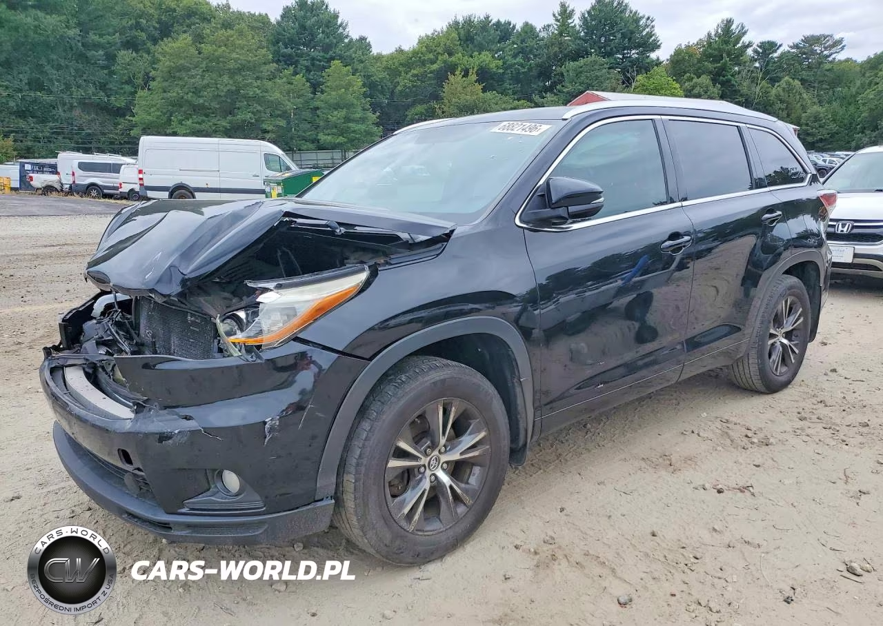 2016 Toyota Highlander Xle VIN:5TDJKRFH9GS306475 - 1