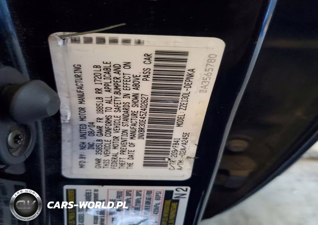 2005 Toyota Corolla Le VIN:1NXBR30E45Z402627 - 13