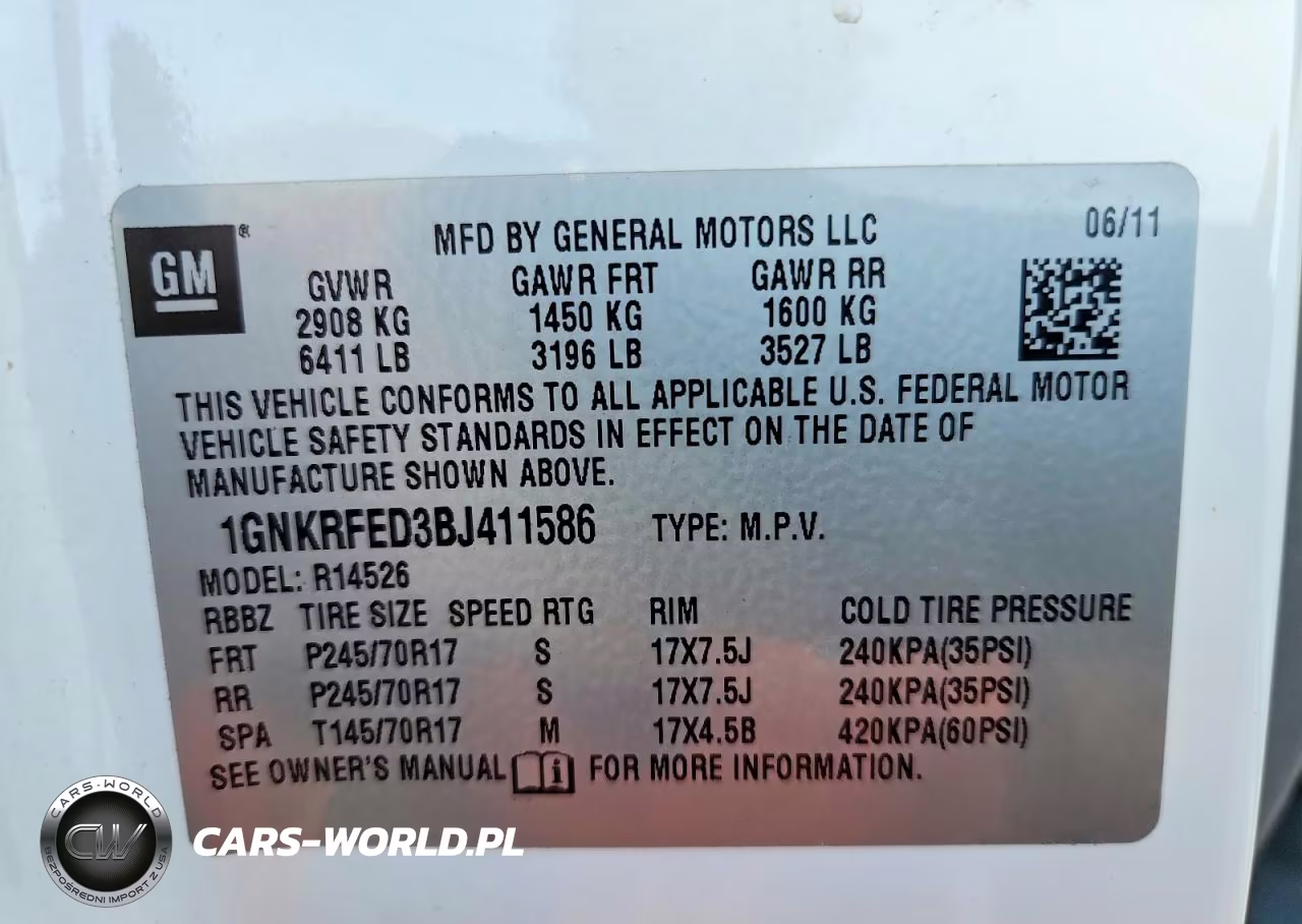 2011 Chevrolet Traverse Ls VIN:1GNKRFED3BJ411586 - 13