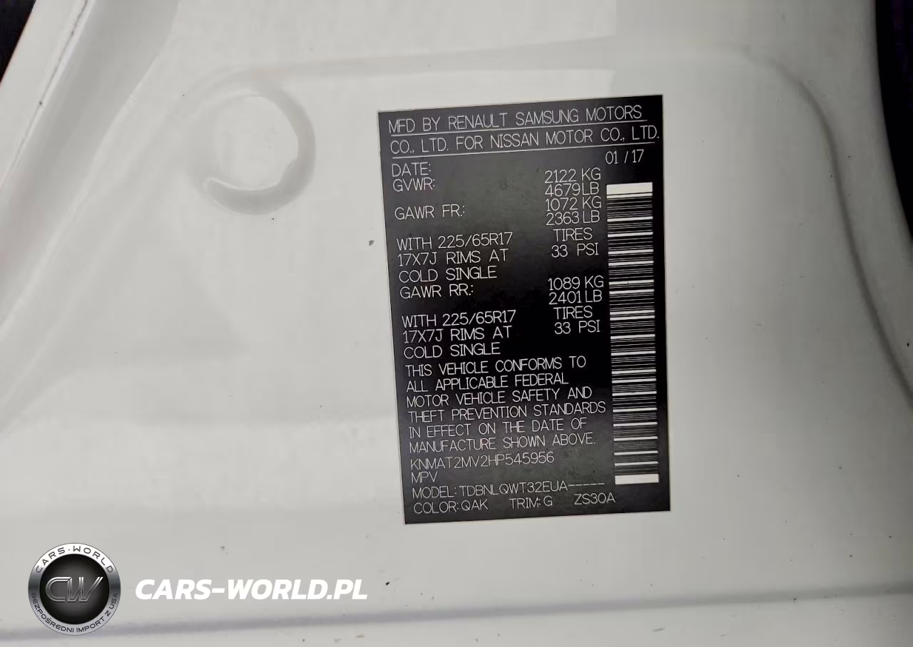 2017 Nissan Rogue Sv VIN:KNMAT2MV2HP545956 - 13