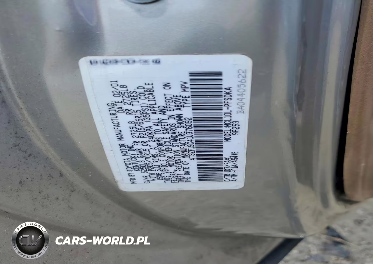 2001 Toyota Sienna Ce VIN:4T3ZF19C41U376092 - 13