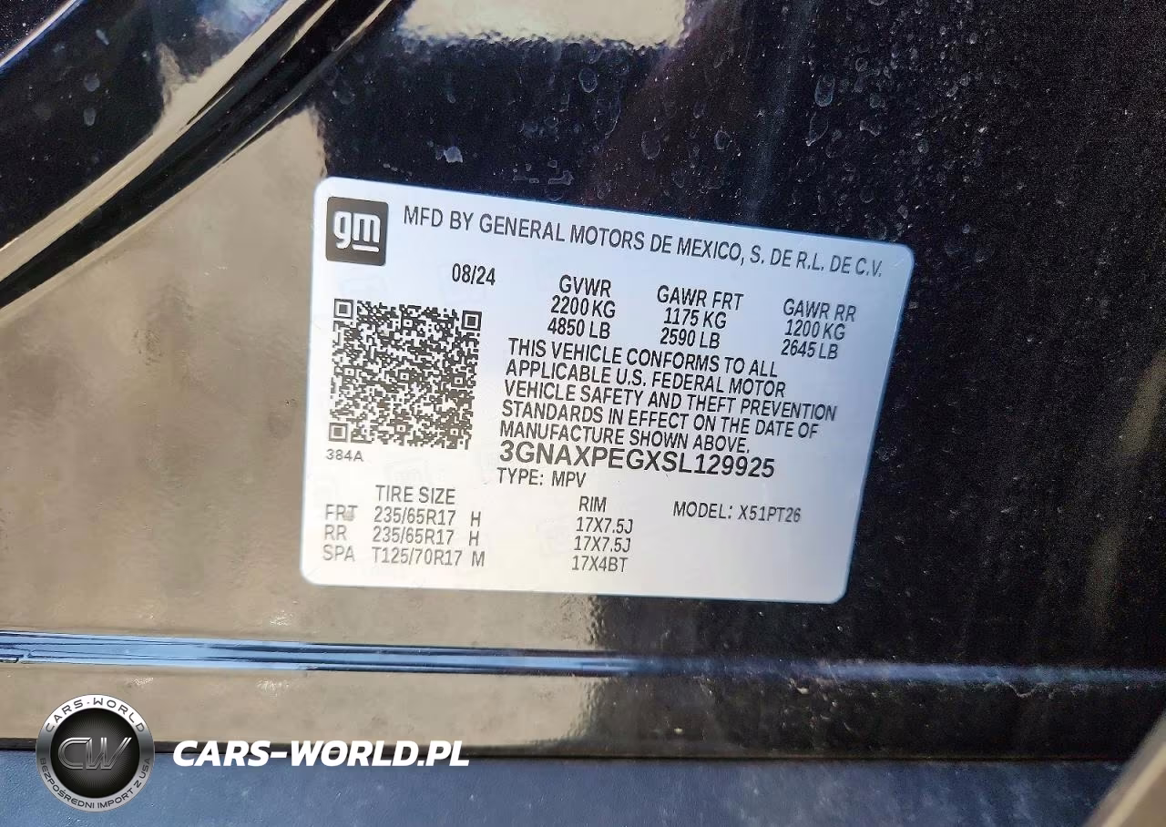 2025 Chevrolet Equinox Lt VIN:3GNAXPEGXSL129925 - 13