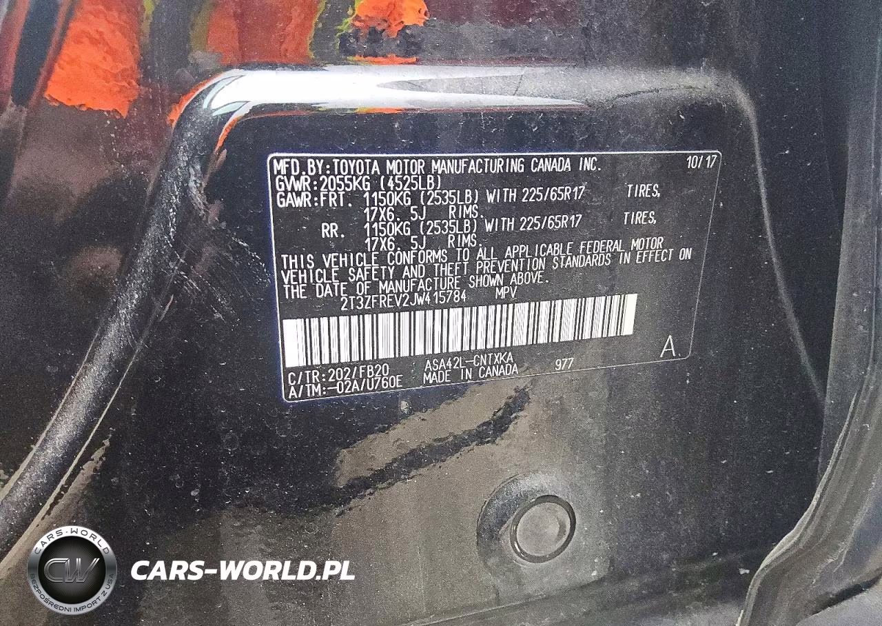 2018 Toyota Rav4 Le VIN:2T3ZFREV2JW415784 - 5
