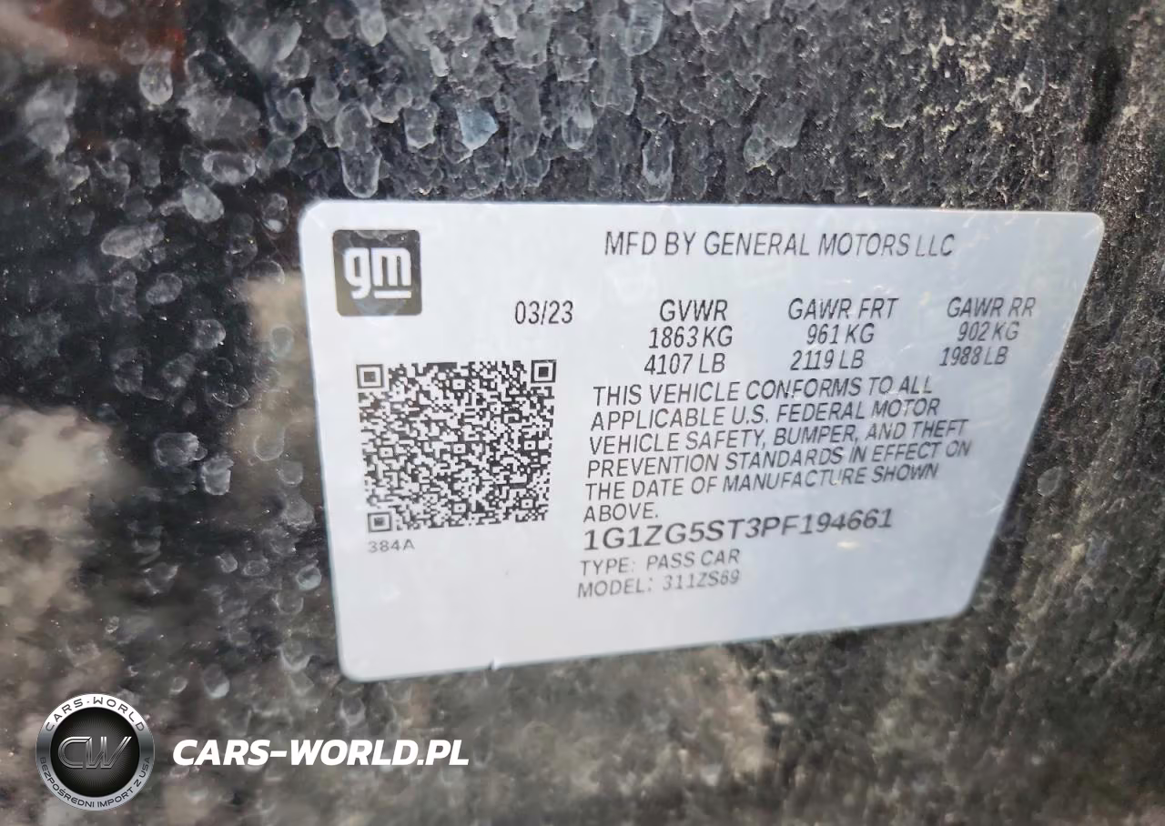 2023 Chevrolet Malibu Rs VIN:1G1ZG5ST3PF194661 - 12