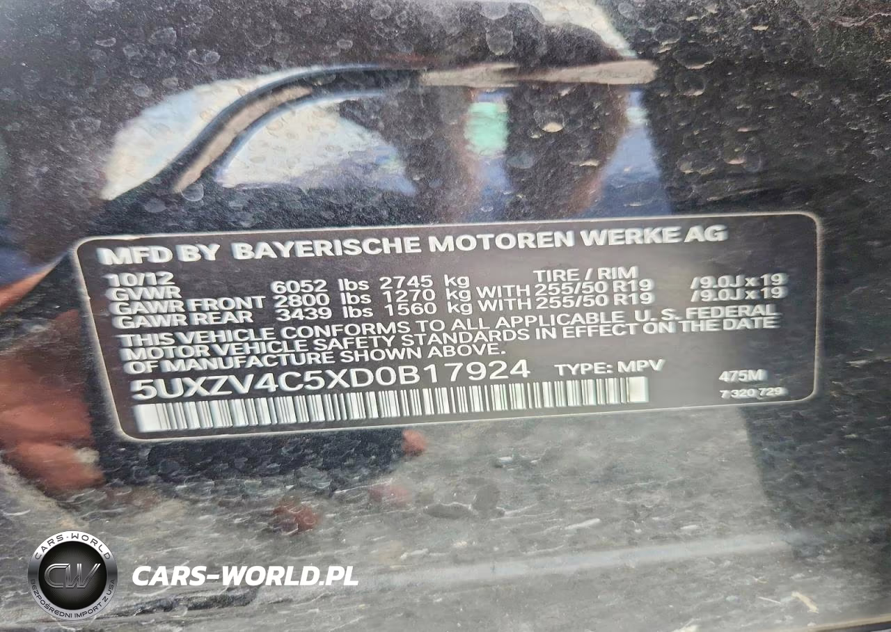 2013 BMW X5 xDrive35I VIN:5UXZV4C5XD0B17924 - 13
