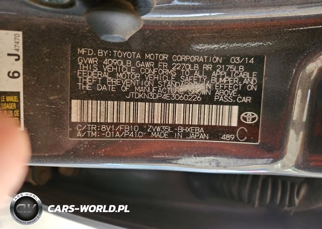 2014 Toyota Prius Plug-In Hybrid Base VIN:JTDKN3DP4E3060226 - 13