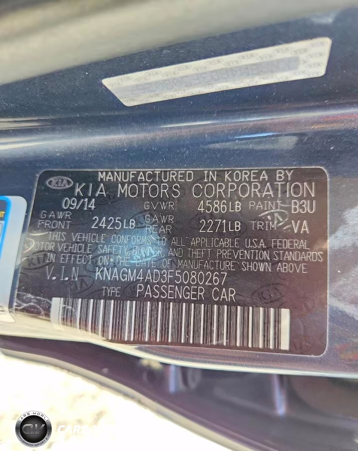 2015 Kia Optima Hybrid VIN:KNAGM4AD3F5080267 - 12
