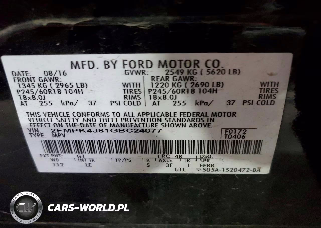 2016 Ford Edge Sel VIN:2FMPK4J81GBC24077 - 13