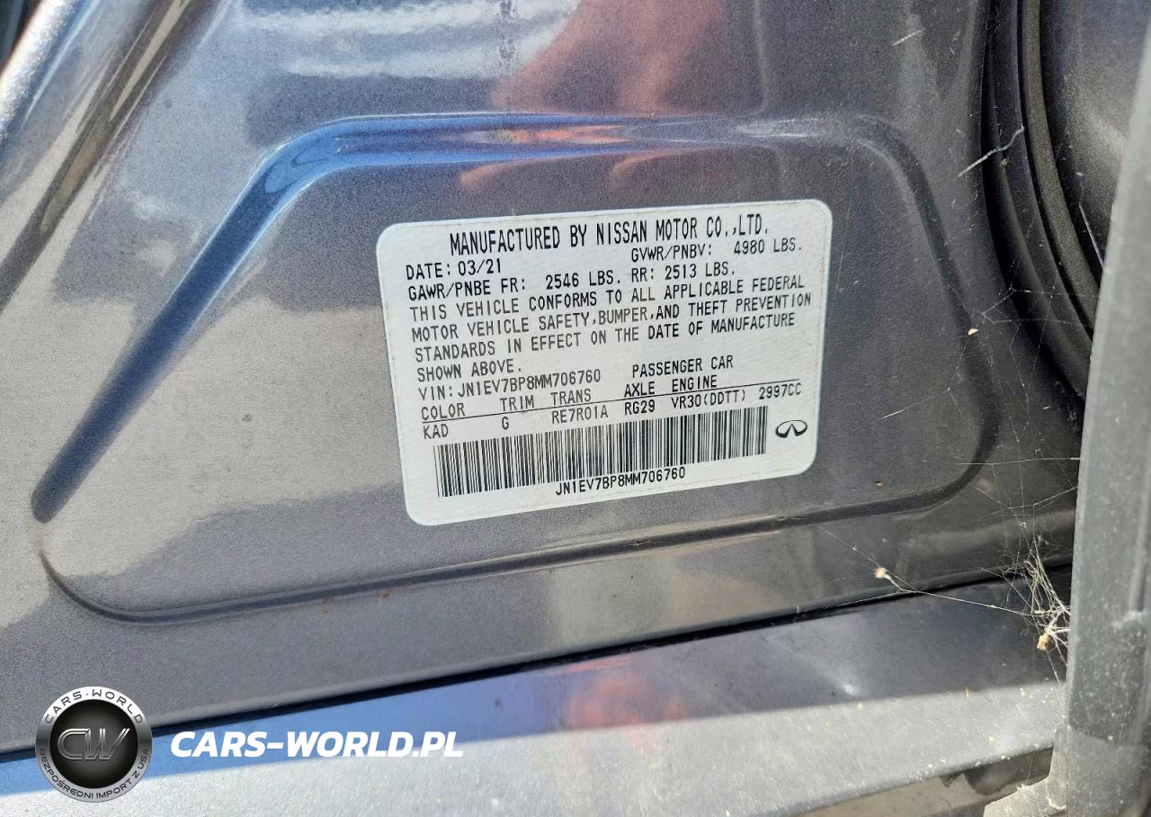 2021 Infiniti Q50 Luxe VIN:JN1EV7BP8MM706760 - 12