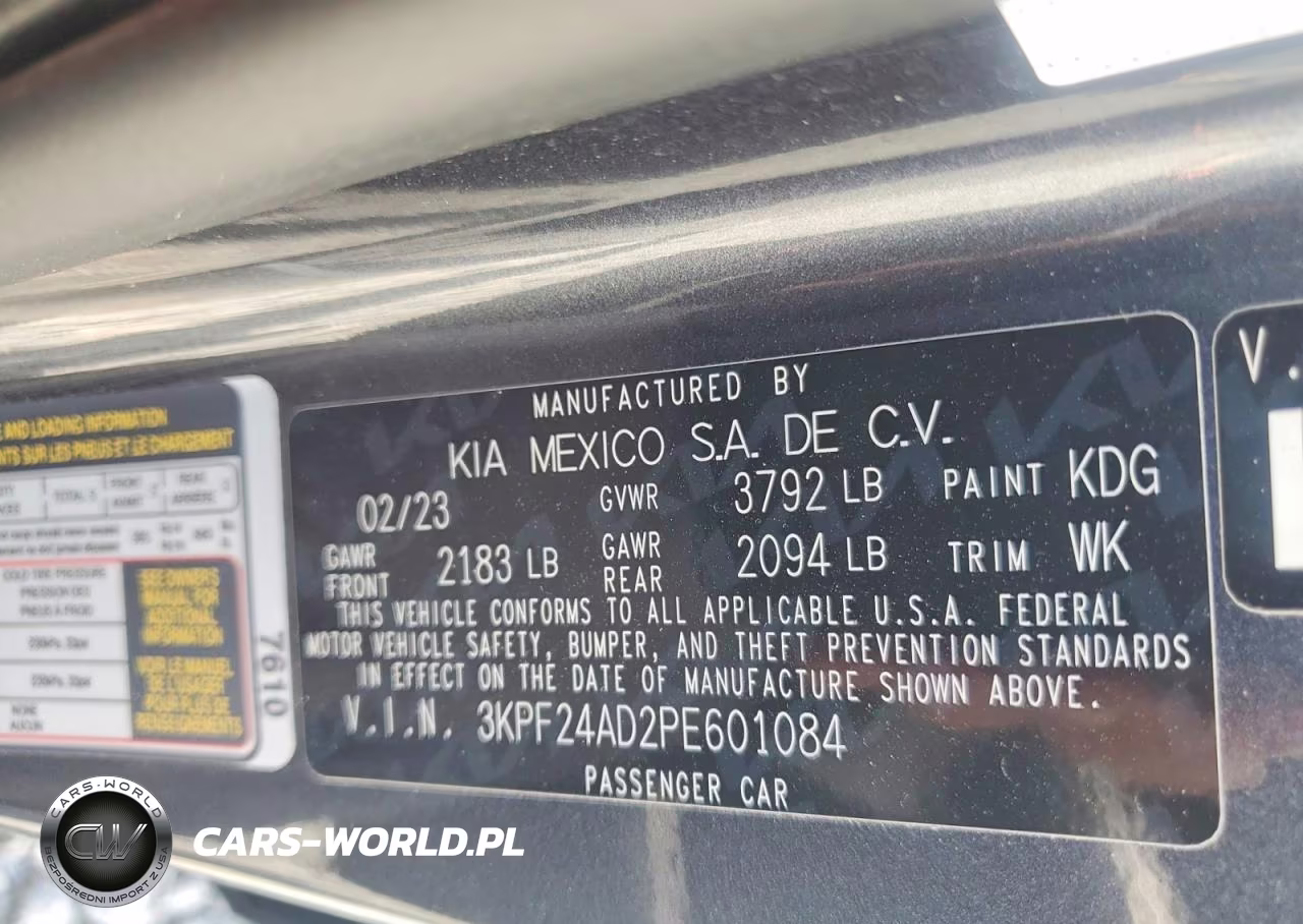 2023 Kia Forte Lxs VIN:3KPF24AD2PE601084 - 13