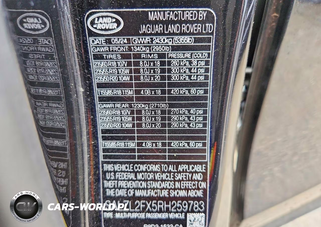 2024 Land Rover Range Rover Evoque Dynamic Se VIN:SALZL2FX5RH259783 - 14