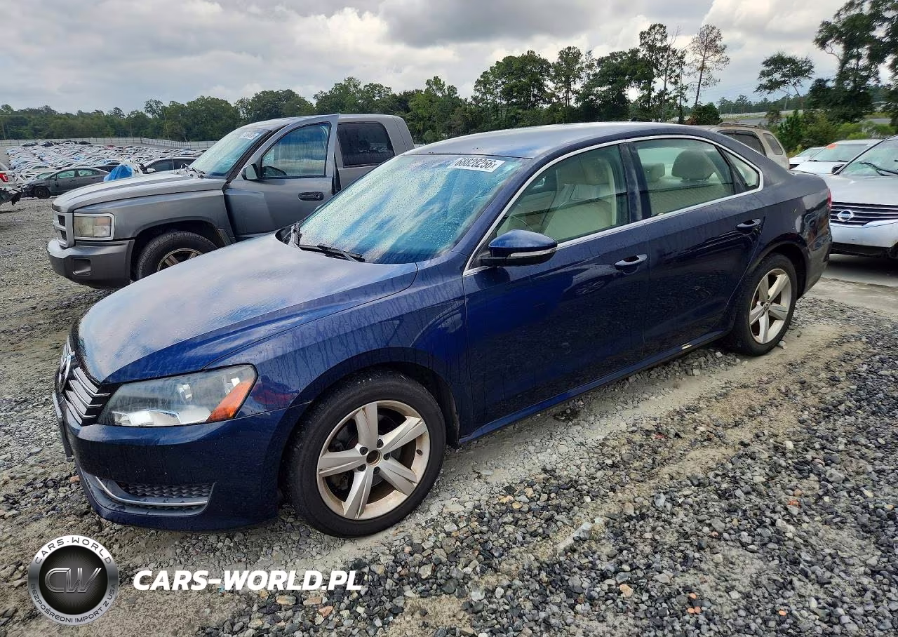 2012 Volkswagen Passat Se VIN:1VWBP7A31CC005889 - 1