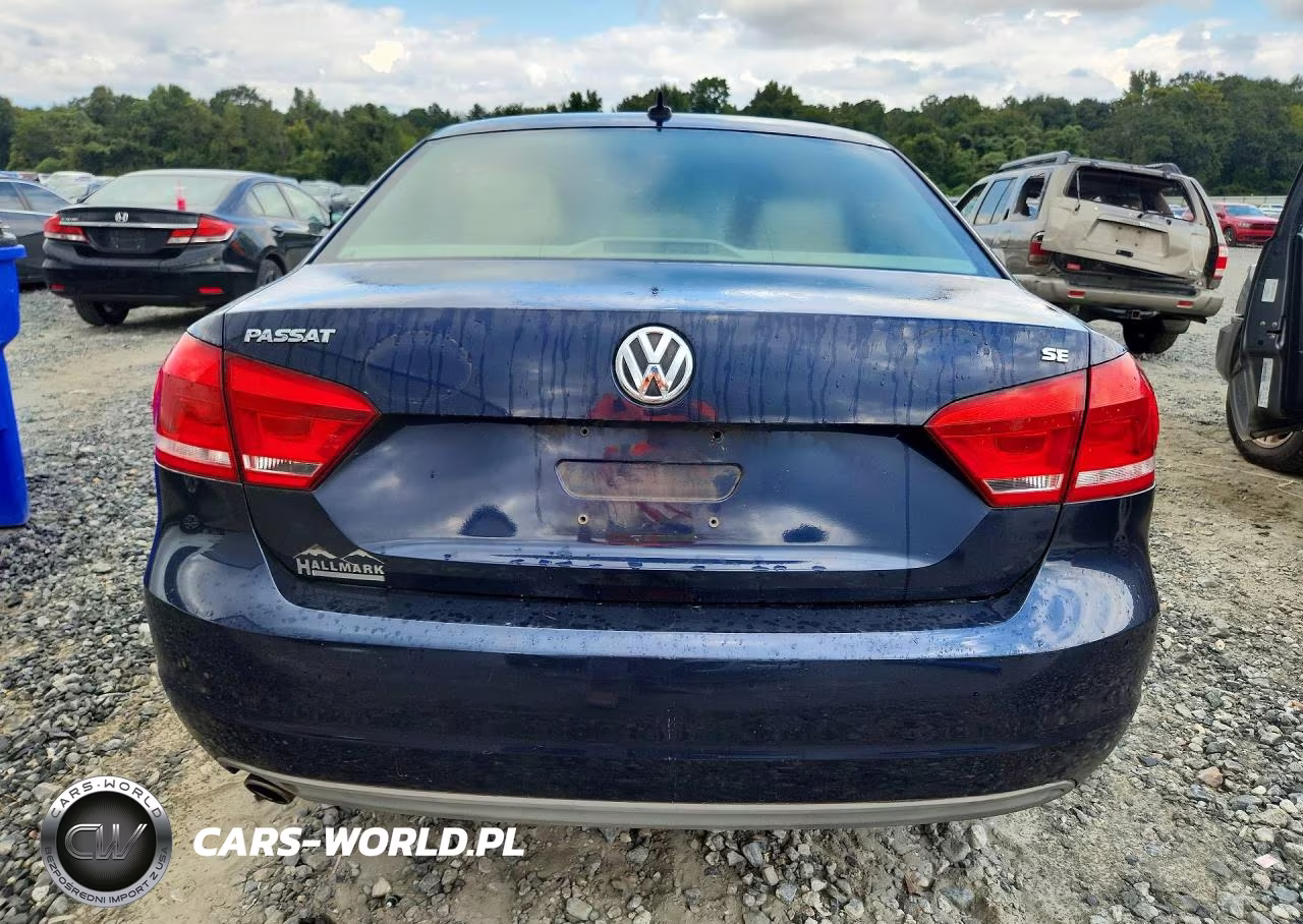 2012 Volkswagen Passat Se VIN:1VWBP7A31CC005889 - 6