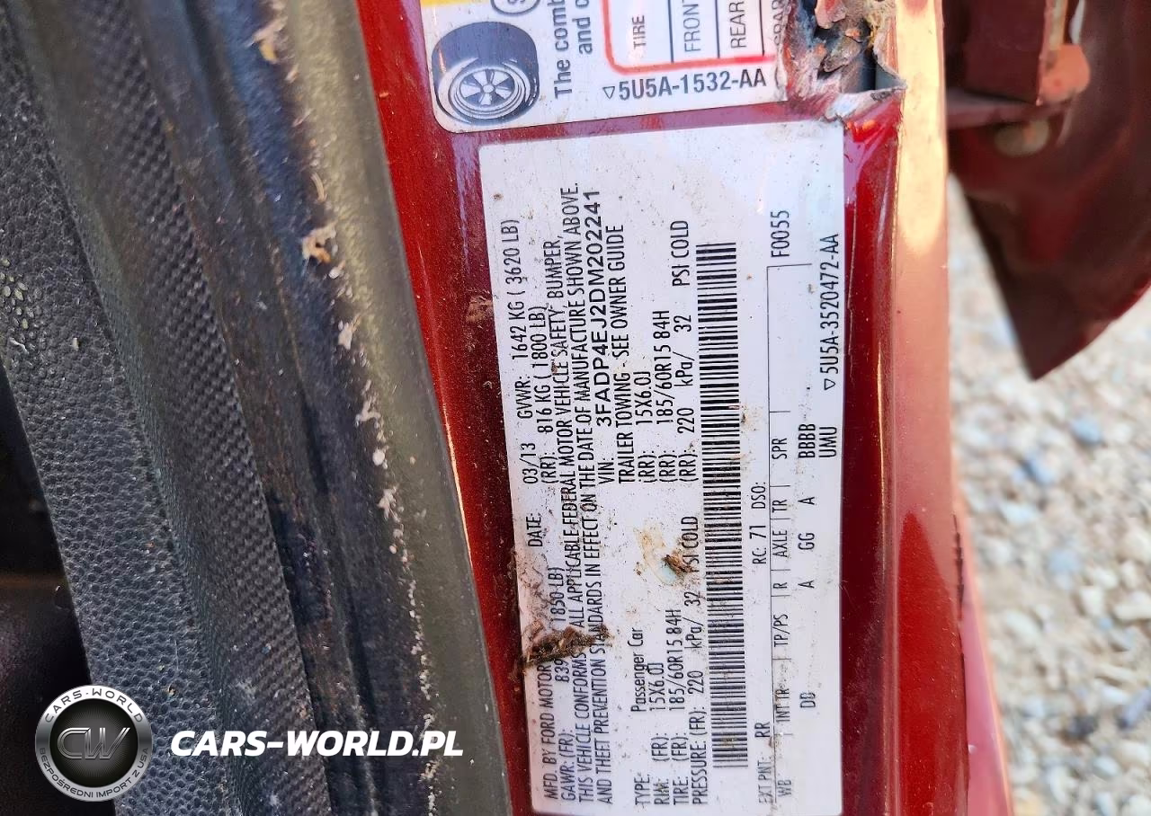 2013 Ford Fiesta Se VIN:3FADP4EJ2DM202241 - 12