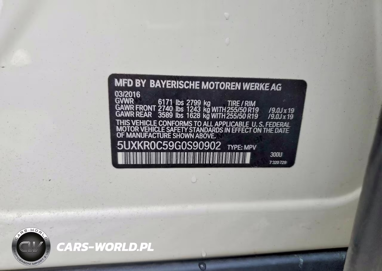 2016 BMW X5 xDrive35I VIN:5UXKR0C59G0S90902 - 13