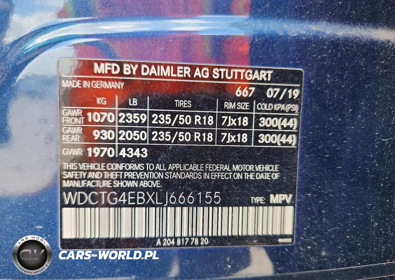 2020 Mercedes-Benz Gla 250 VIN:WDCTG4EBXLJ666155 - 13