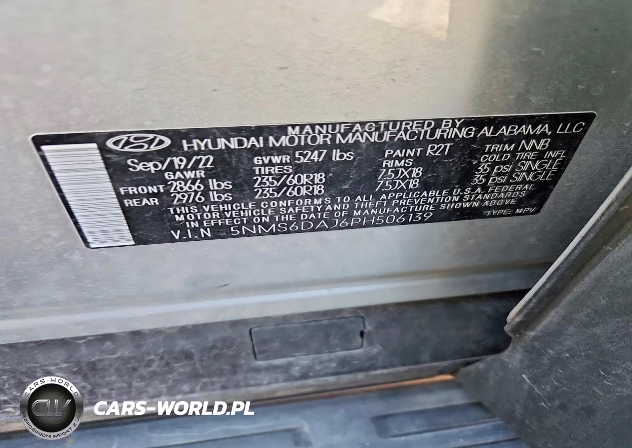 2023 Hyundai Santa Fe Xrt VIN:5NMS6DAJ6PH506139 - 13