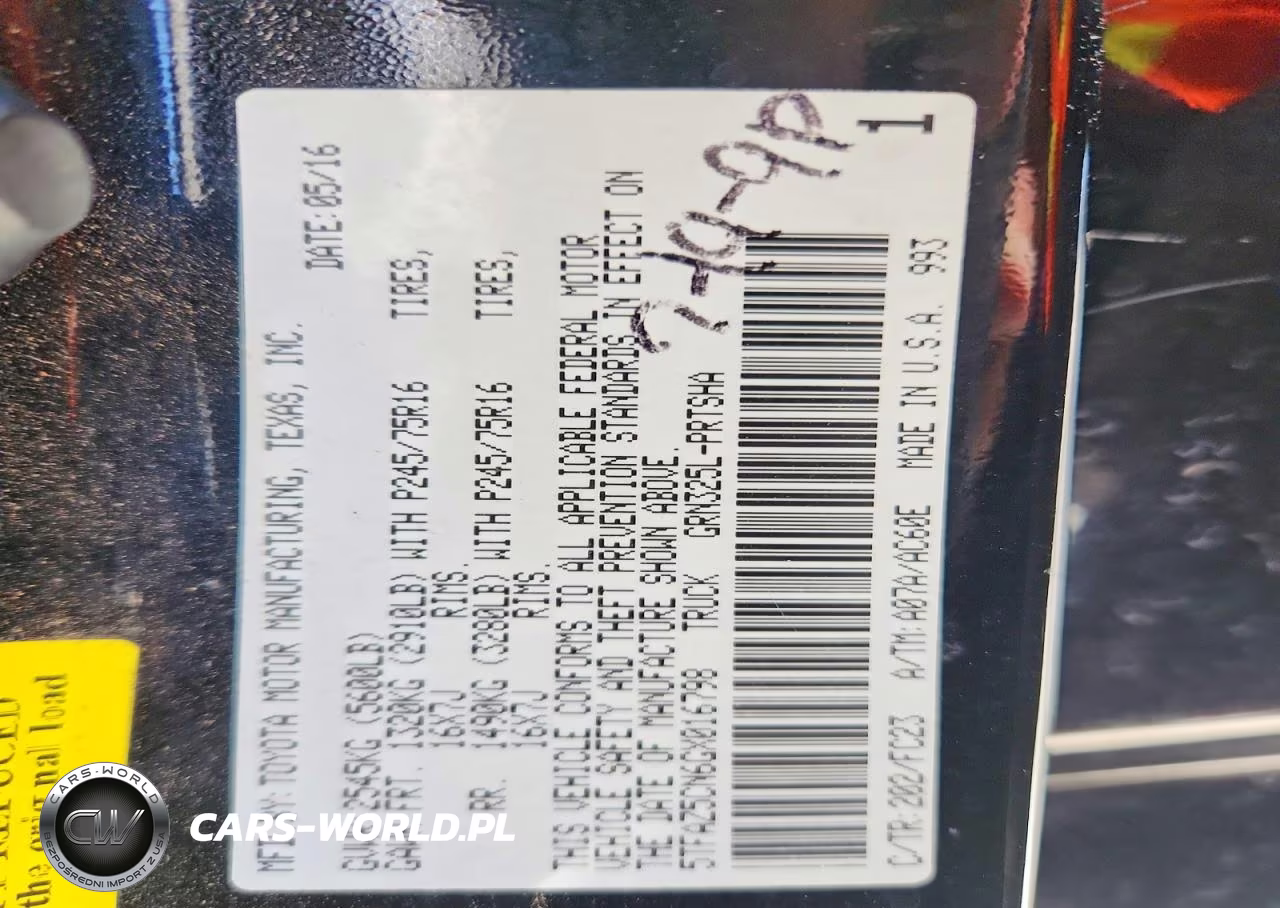 2016 Toyota Tacoma Sr5 V6 VIN:5TFAZ5CN6GX016798 - 13