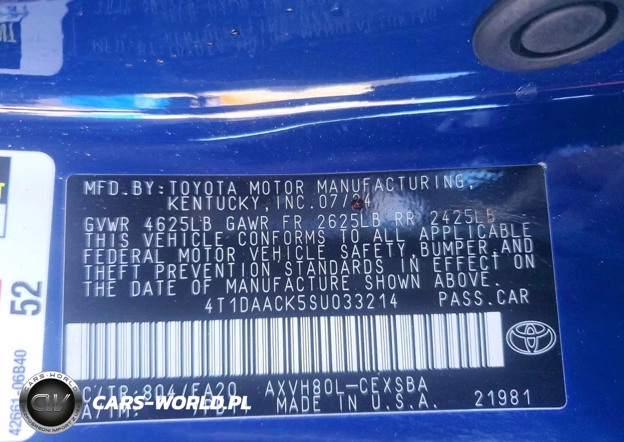 2025 Toyota Camry Se VIN:4T1DAACK5SU033214 - 12