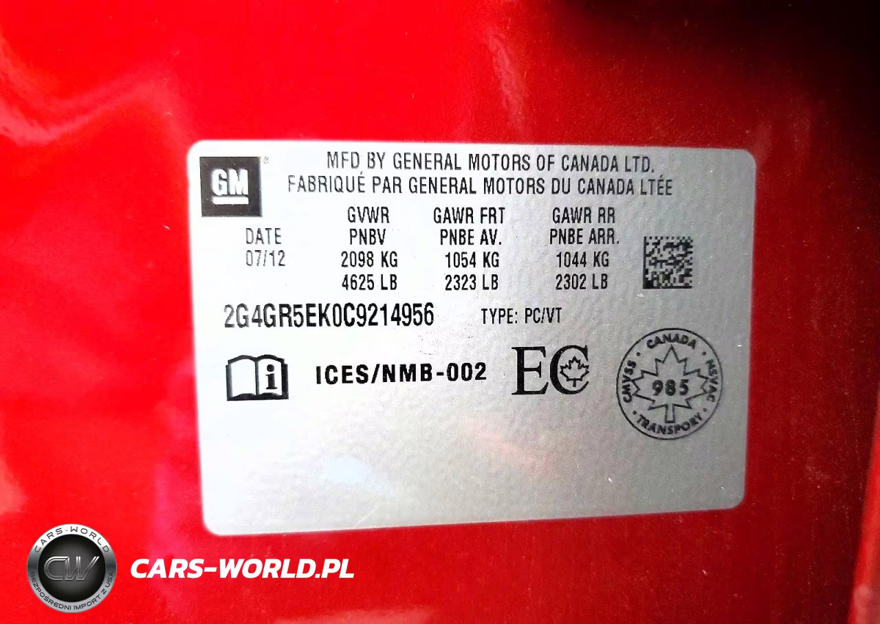 2012 Buick Regal VIN:2G4GR5EK0C9214956 - 12