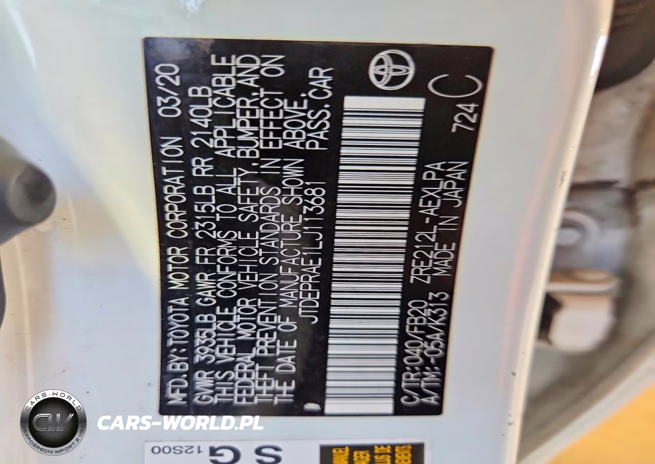 2020 Toyota Corolla Le VIN:JTDEPRAE1LJ113681 - 13