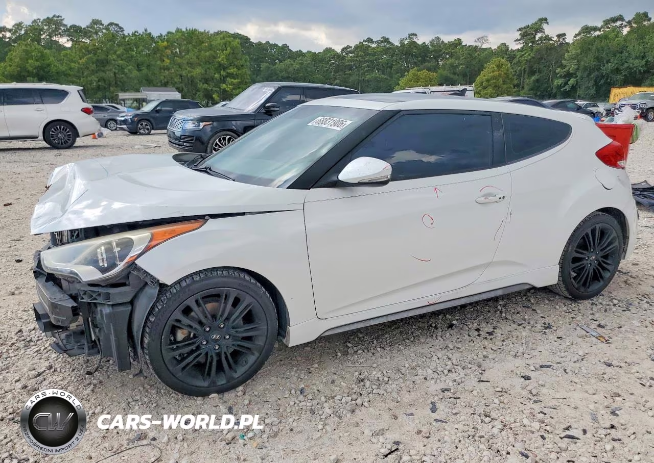 2016 Hyundai Veloster Turbo VIN:KMHTC6AE5GU282961 - 1