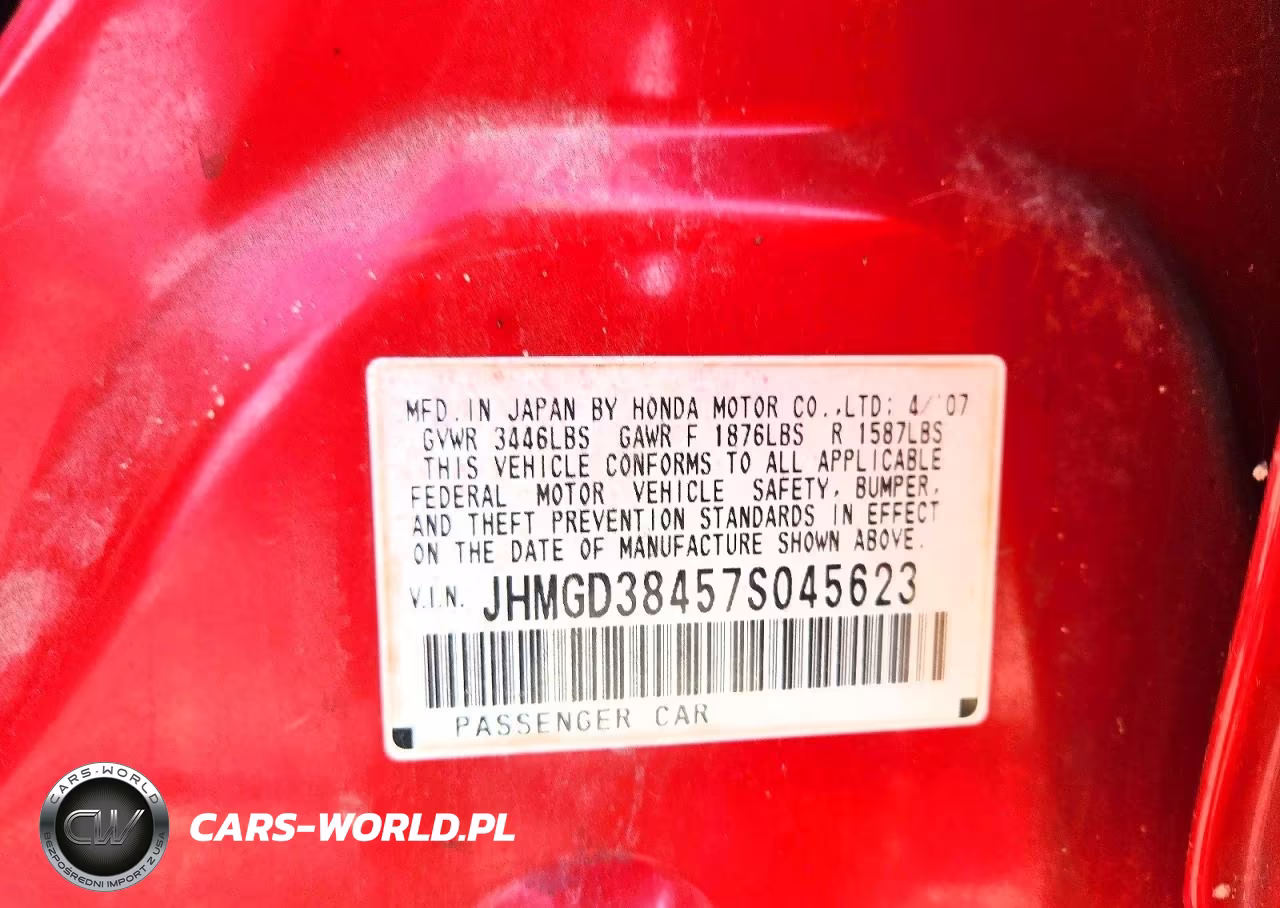 2007 Honda Fit VIN:JHMGD38457S045623 - 12