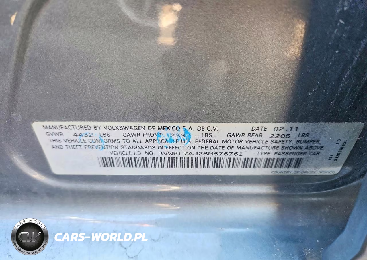 2011 Volkswagen Jetta Tdi VIN:3VWPL7AJ2BM676761 - 12