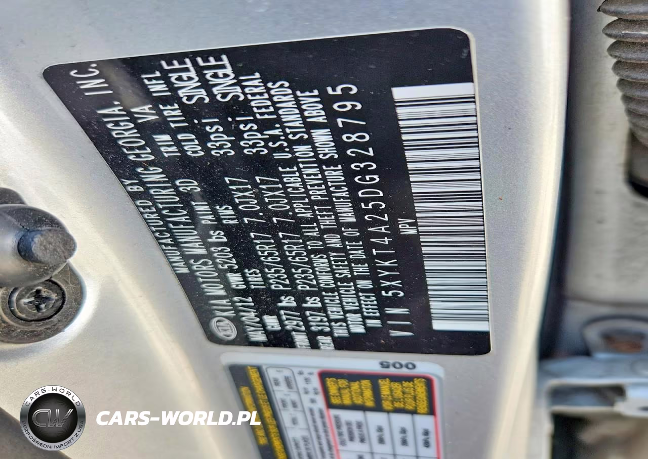 2013 Kia Sorento Lx VIN:5XYKT4A25DG328795 - 14