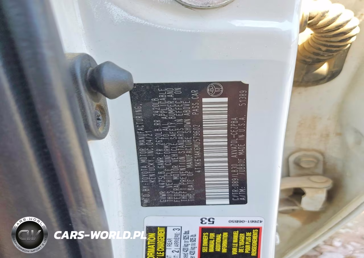 2021 Toyota Camry Xse VIN:4T1K61AK6MU579602 - 12