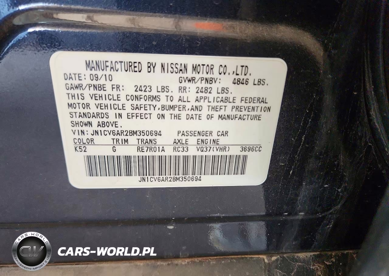 2011 Infiniti G37 Sedan X VIN:JN1CV6AR2BM350694 - 12