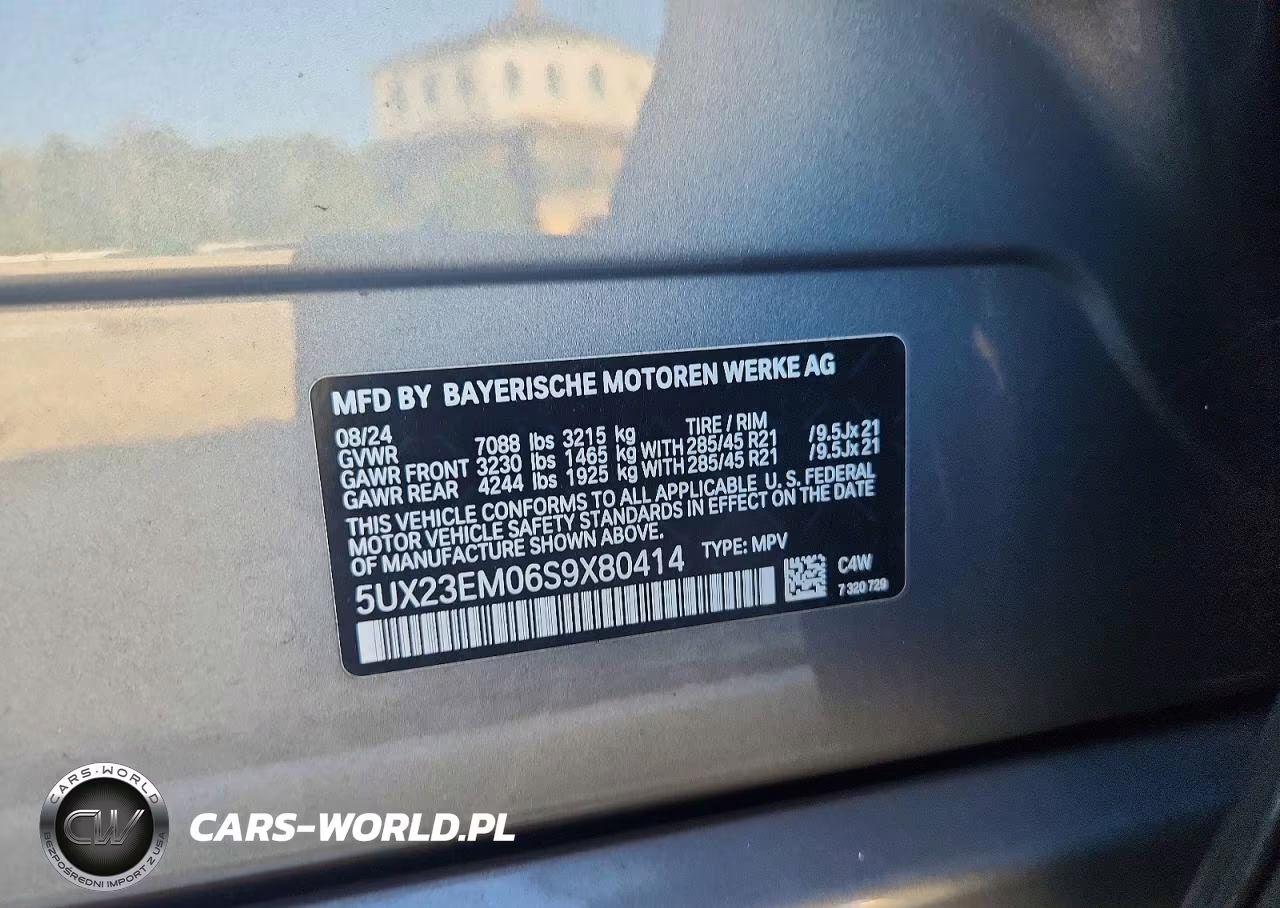 2025 BMW X7 xDrive40I VIN:5UX23EM06S9X80414 - 13
