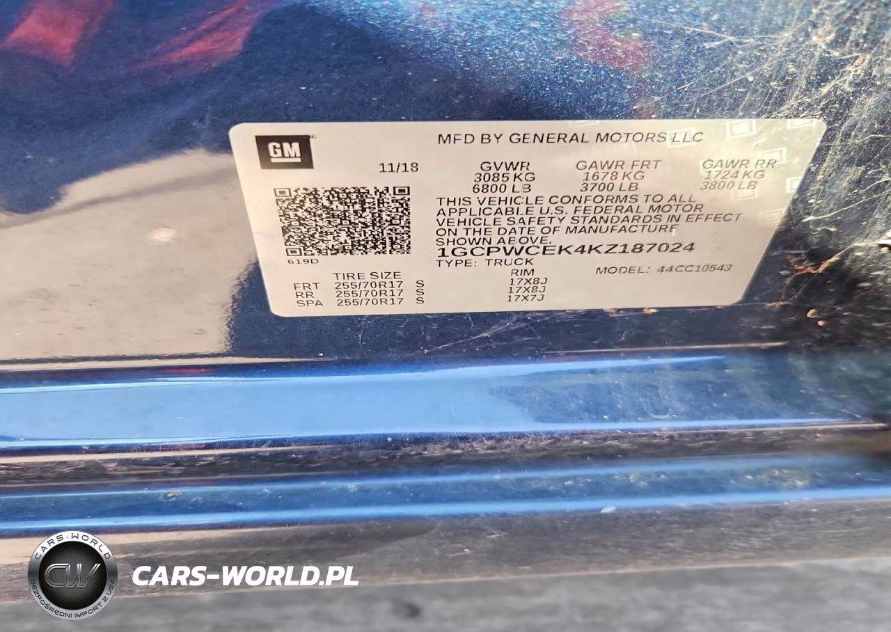 2019 Chevrolet Silverado C1500 Lt VIN:1GCPWCEK4KZ187024 - 12