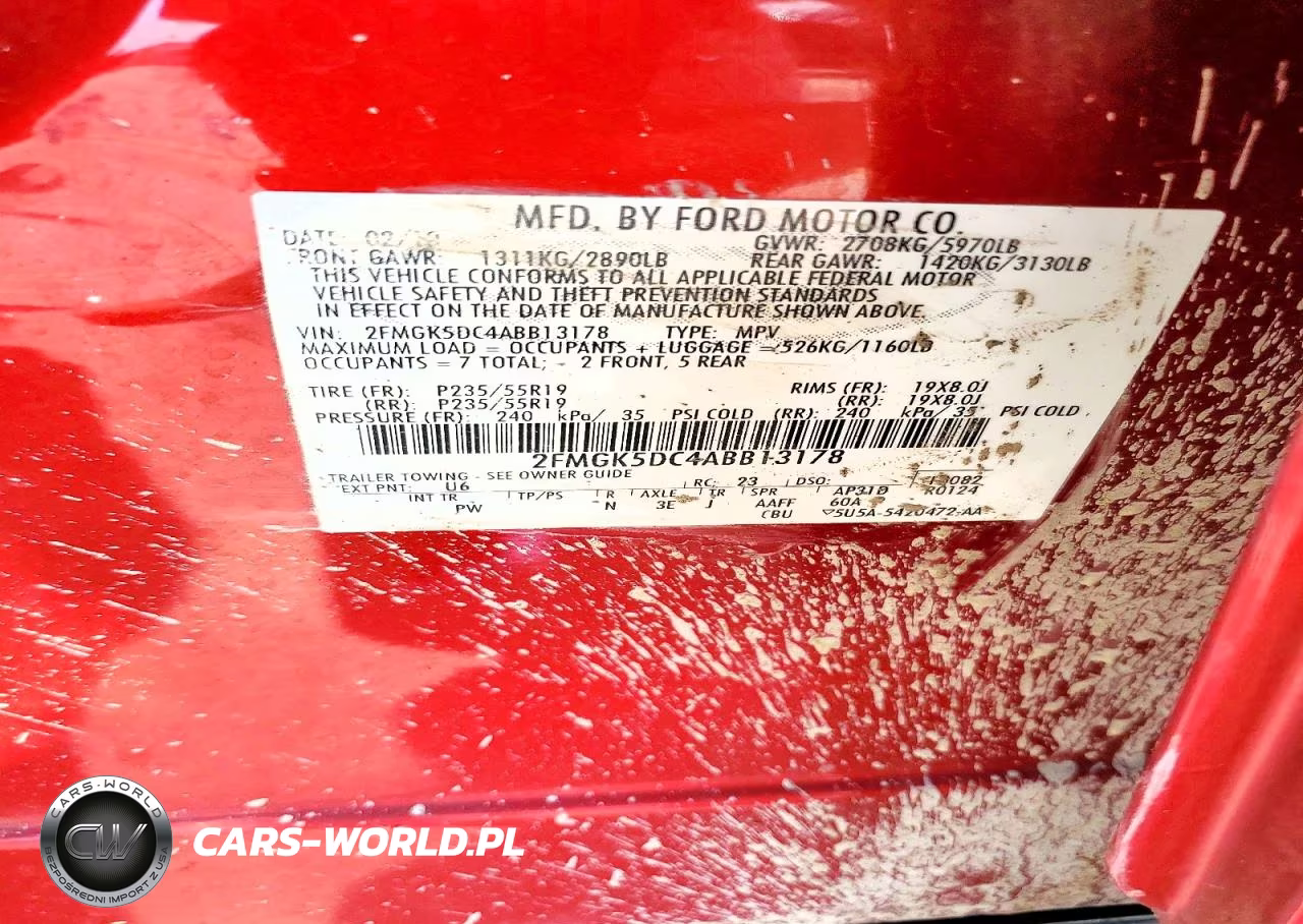 2010 Ford Flex Limited VIN:2FMGK5DC4ABB13178 - 13