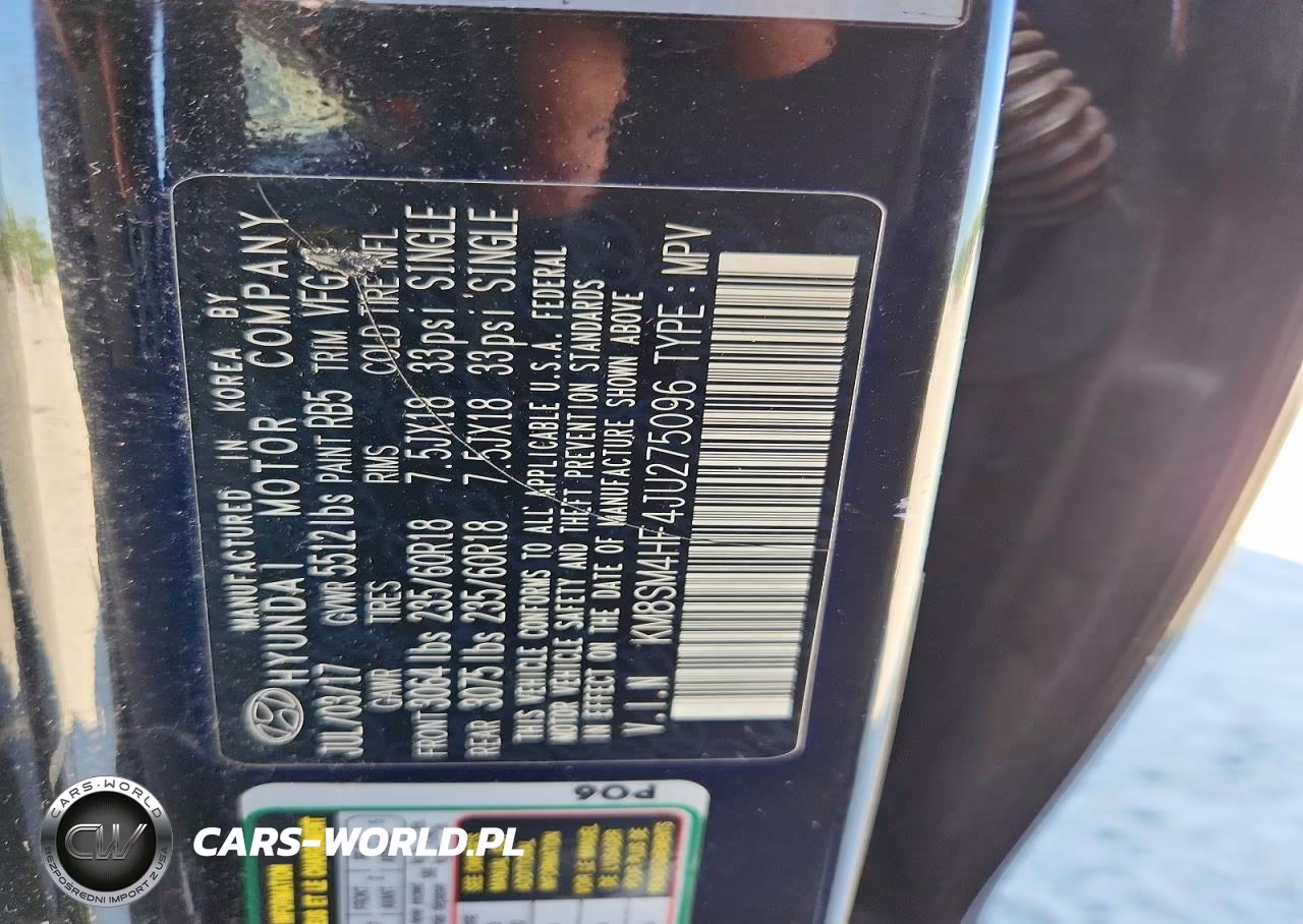 2018 Hyundai Santa Fe Se VIN:KM8SM4HF4JU275096 - 13